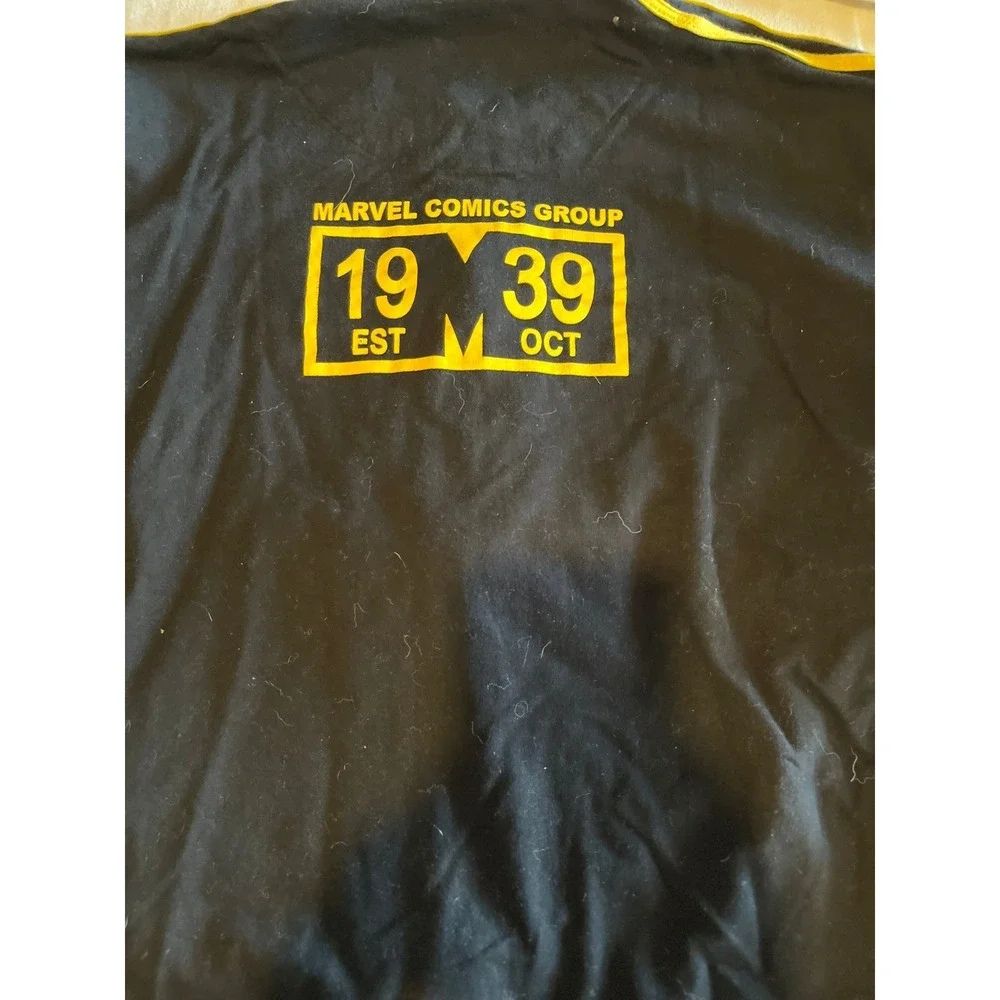 Marvel 80 Years Black and Yellow Full Zip‎ Lightweight Jacket